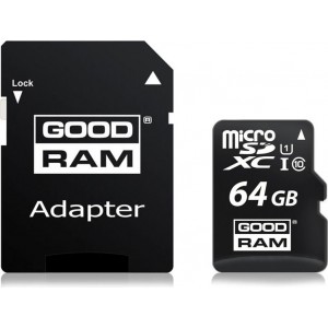 Goodram micro SDXC memory card 64GB Class 10 UHS-I adapter