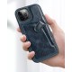 Nillkin Aoge Leather Case flexible armored case made of genuine leather with a pocket for iPhone 12 mini brown