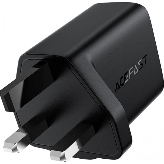 Acefast GaN wall charger (UK plug) USB Type C 30W, Power Delivery, PPS, Q3 3.0, AFC, FCP white (A24 UK white)