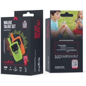 Maxlife MXWT-100 walkie talkie set orange - green