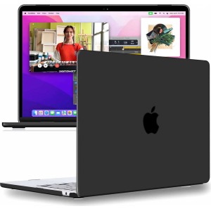 Alogy Case for Macbook Air 15 M2 2023 A2941 Case Housing Cover Matte Alogy Hard Cover Black