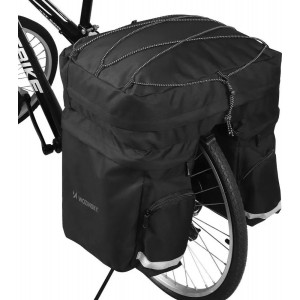 Wozinsky 60L roomy bike rack bag (rain cover included) black (WBB13BK)