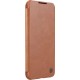 Nillkin Qin Leather Pro Case Case For Samsung Galaxy S22 (S22 Plus) Camera Protector Holster Cover Flip Case Brown