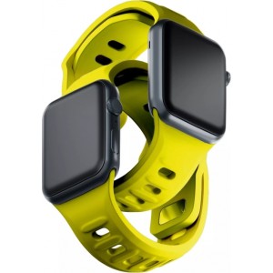 3MK Pasek do smartwatcha 3mk Silicone Watch Strap do Apple Watch 42/44/45/49 mm Yellow