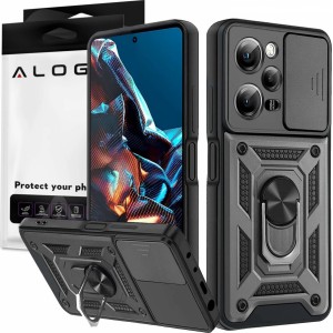 Alogy Camshield Stand Ring Protective Case with Camera Cover for Xiaomi Poco X5 Pro 5G / Redmi Note 12 Pro 5G Black