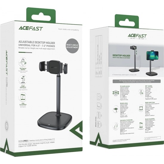 Acefast stand stand telescopic phone holder black (E12)