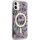 Cg Mobile Sas Guess case for iPhone 11 / XR 6.1" GUHMN61HCFWSP pink hardcase Flower MagSafe