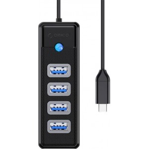 Orico HUB USB-C to 4x USB 3.0 5Gbps 0,15m Black