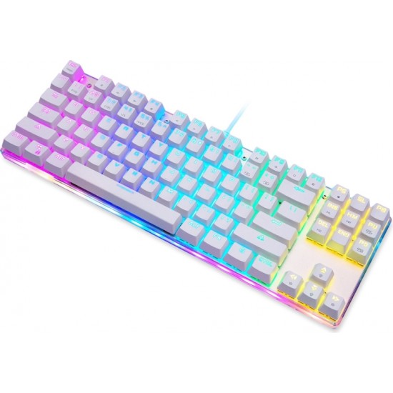 Motospeed Mechanical gaming keyboard Motospeed K87S RGB (white)