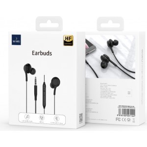 Wiwu wired earphones EB310 jack 3,5mm black