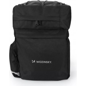 Wozinsky 60L roomy bike rack bag (rain cover included) black (WBB13BK)