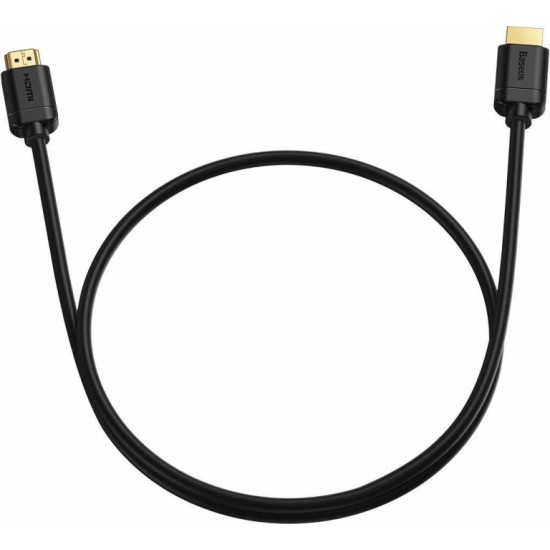 Baseus HDMI 2.0 Cable, 4K 60Hz, 3D, HDR, 18Gbps, 3m (Black)