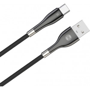 Telforceone S.a. Forever Sleek cable USB - USB-C 1,0 m 3A black