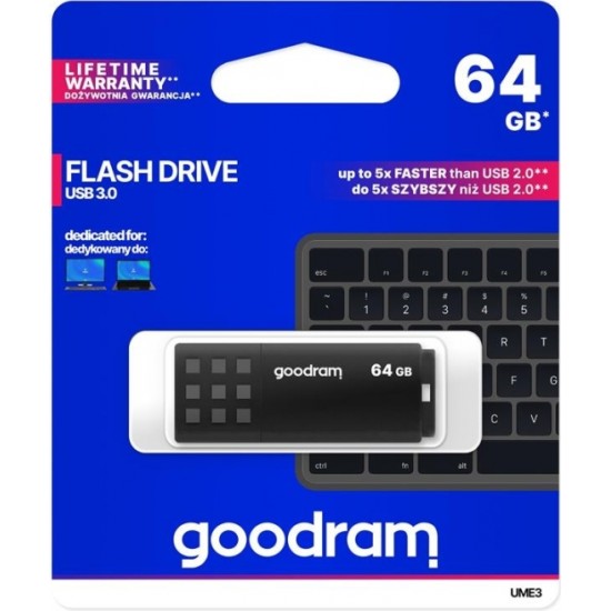 Goodram pendrive 64GB USB 3.0 UME3 black