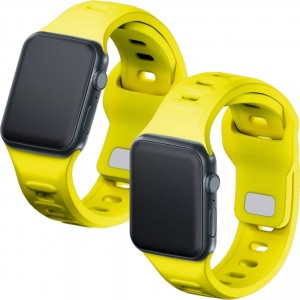 3MK Pasek do smartwatcha 3mk Silicone Watch Strap do Apple Watch 42/44/45/49 mm Yellow