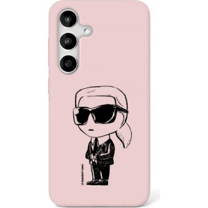 Karl Lagerfeld Etui Karl Lagerfeld Silicone Graffiti Ikonik Printed Logo MagSafe Samsung Galaxy S25 różowy