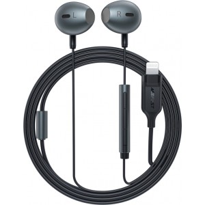 Acefast L1 in-ear headphones with Lightning connector, microphone and remote control 1.2 m - black