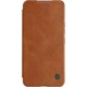 Nillkin Qin Leather Pro Case Case For Samsung Galaxy S22 (S22 Plus) Camera Protector Holster Cover Flip Case Brown