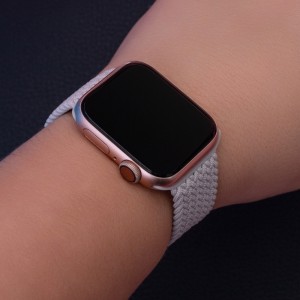 Elastic band L for Apple Watch 42/44/45 mm length 165 mm light gray