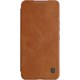 Nillkin Qin Leather Pro Case Case for Samsung Galaxy S22+ (S22 Plus) Camera Protector Holster Cover Flip Case Brown