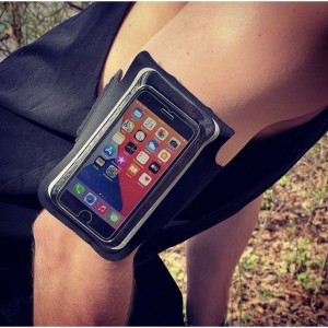 4Kom.pl Running case Sport ArmBand waterproof armband for phone 6.5 inches Black