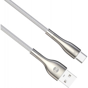 Telforceone S.a. Forever Sleek cable USB - USB-C 1,0 m 3A white