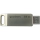 Goodram Flash Drive 64GB USB 3.2 Gen 1 USB / USB C OTG ODA3 Goodram - Silver