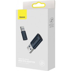 Baseus adapter Ingenuity USB-A 3.1 to USB-C blue OTG