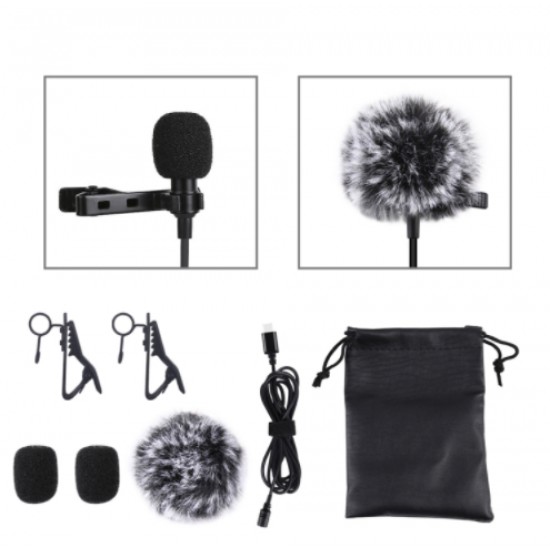 Puluz Microphone Jack Puluz PU425 1.5m USB-C / Type-C