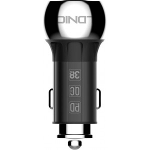 Ldnio C1 USB, USB-C car charger + Lightning cable