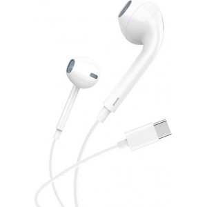 Foneng In-ear headphones, wired Foneng T15, USB-C, 1.2m (white)