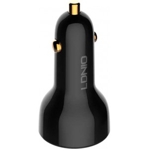 Ldnio C101 Car Charger, USB + USB-C, 100W + USB-C to USB-C Cable (Black)