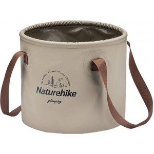 Naturehike 10L round collapsible bucket NH20SJ040 light brown