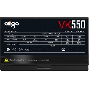 Aigo Computer Power Supply Aigo VK550 550W (black)