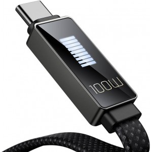 Mcdodo Cable Mcdodo CA-4470 USB-C to USB-C with display 100W 1.2m (black)