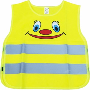 Amio Safety vest for kids yellow with certyficate AMIO-01737