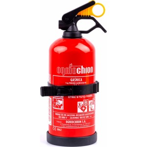 Ogniochron Powder fire extinguishers GP-1 BC and wall fixer