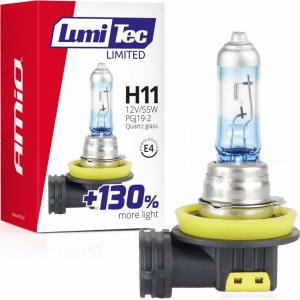 Amio Halogen bulb H11 12V 55W LumiTec LIMITED +130%