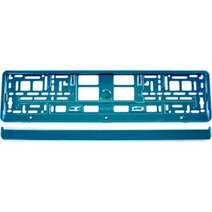 Utal License Plate Frame - Turquoise metalic