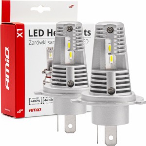 Amio LED Headlights X1 Series H4/H19 AMiO-02965