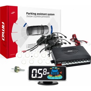 Amio Parking assistant system LED-GRAF 3D 8 sensor white