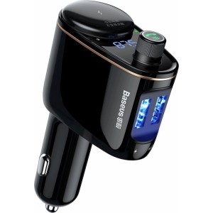 Baseus Transmiter FM BASEUS 2x USB bluetooth black