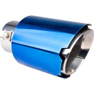 Amio Exhaust silencer tip stainless steel blue AMIO-04066