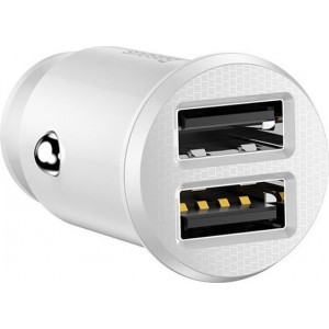 Baseus Grain car charger 2x USB 5V 3.1A white