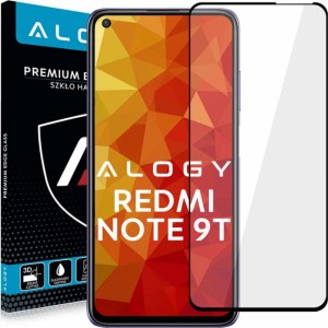 Alogy Glass Full Glue case friendly for Xiaomi Redmi Note 9T Black