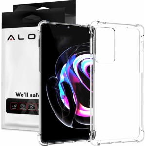 Alogy ShockProof Alogy Silicone Armor Case for Motorola Moto Edge 20 Pro Transparent