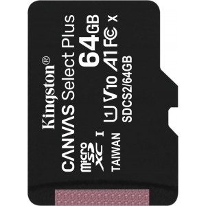 Kingston memory card 64GB microSDXC Canvas Select Plus cl. 10 UHS-I 100 MB/s