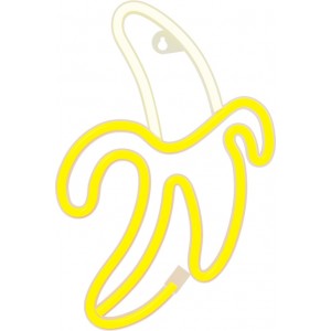 Neon LED Light BANANA white yellow Bat + USB FLNE10 Forever Light