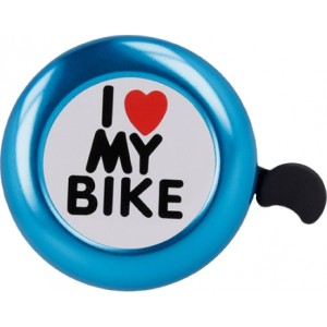 Telforceone Bike bell I love my bike blue