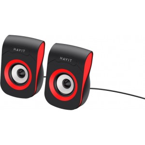 Havit computer speakers 2.0 HV-SK599 black-red